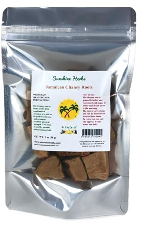 Sunshine Herbs Jamaican Chaney Root | Smilax | Wild-craft Harvest | Organic Herb | 2 oz | Pure Nature