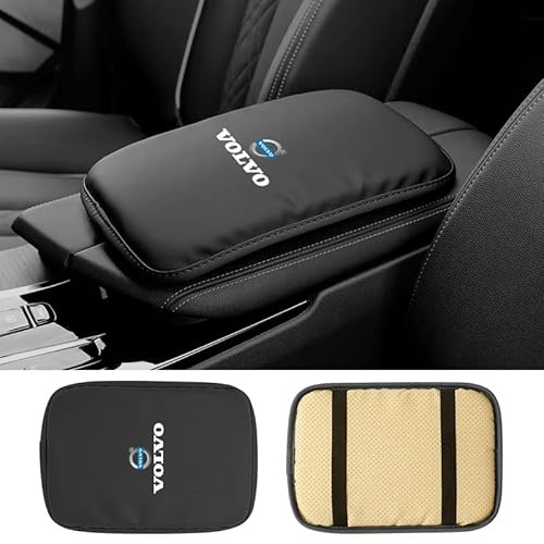 AIYING Copertura Bracciolo Volante Dell'auto, Protezione Console Centrale, Tappetino Bracciolo, Accessori Decorazione degli Interni, per Volvo XC40 XC60 XC90 V60 V90 V40 S60 S90,bla-CK