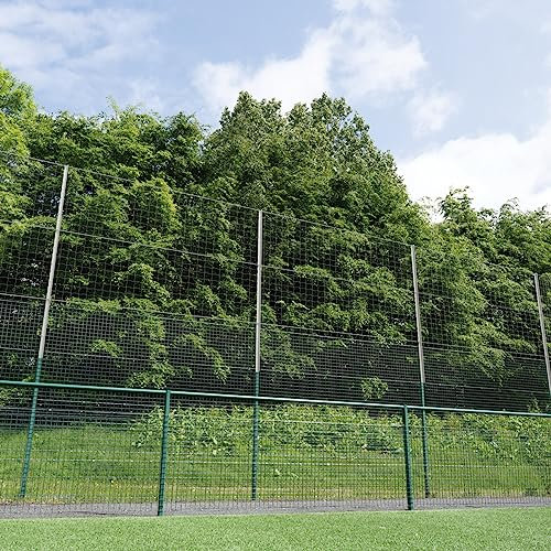 Fence Fixed Ball Stop Extension Posts - Pack of 5 Posts | Heavy-Duty Steel | Multi-Sport Use