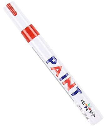 LQQDREX 1 stücke Weiß Wasserdicht Autos Rad Reifen Ölige Mark Pen Auto Gummi Reifen Farbe Marker Stift Graffiti Metall Permanent Up Paint