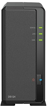 Synology DS124 - Discstation NAS 1-Bay (Realtek RTD1619B, 4 core, 1,7 GHz, 1 GB DDR4 RAM, 1 porta LAN RJ-45 1 GbE) da 4 TB bundle con 1 HDD Seagate IronWolf da 4 TB