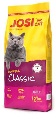 JOSICAT Katzenfutter Sterilised Classic Geflügel 18 kg