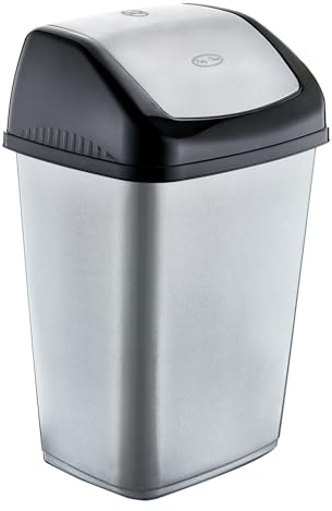 Best House 20 Litre Swing Bin For Home Garden Kitchen Office and Bathroom Rubbish Recycle Plastic Waste Bin, Trash Can Dustbin with Swing Lid (Pack of 1)