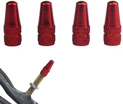 Generic Tapón De Válvula Bicicleta, 4 Piezas Vistoso Aleación De Aluminio Adaptador Tapa De Válvula Francesa Casquillos De Válvula Bicicletas Tapones Válvula Neumático Bici