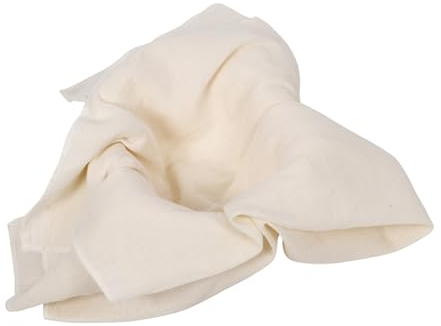 VINTORKY Paño De Queso Reutilizable De Algodón Doble Gasas Para Filtrar Leche Tofu y Yogur Tela Transpirable Sin Blanquear Para Cocina Filtración Alimenticia Estopilla Natural