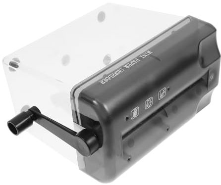 KICHOUSE Hand-aktenvernichter Für Schreibtisch Manueller Papier Shredder Verschleißfester Aktenvernichter Kleiner Büroschredder Für Haushalt Schneiden Von Rechnungen Und Quittungen Langlebi