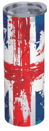 YXDVPALNE United Kingdom Union Jack Water Bottle Insulated 20 Oz Stainless Steel Mug Vacuum Tumbler Water Flask