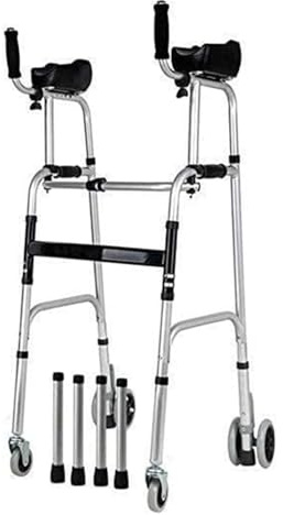 Gehbock, Gehhilfe, Leichtgewicht Gehgestell, Mit Armlehnen-Stützpolster, medizinischem 4-Rad-Rollator, Gehhilfe for ältere Menschen for Gehen von Senioren