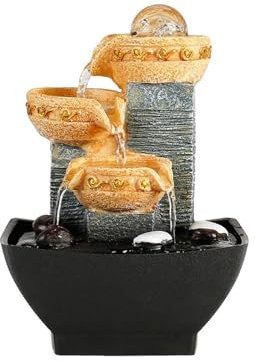 Fontane da tavolo Home Piccolo soggiorno Fontana d'acqua Ornamenti Decorativi Feng Shui Fontana della ricchezza Scrivania Regali creativi Fontanella da interni