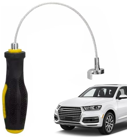 Extracteur de bouchon de vidange magnétique – Outil de retrait de vidange d'huile magnétique anti-brûlure – Clé de retrait de filtre à huile flexible pour camion et véhicule