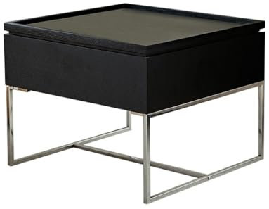 Tavolino da caffè con Contenitore Tavolino Multifunzionale Moderno E Semplice con Ascensore Quadrato, Tavolino da Salotto in Legno di Ciliegio Tavolino da caffè per Soggiorno(B)
