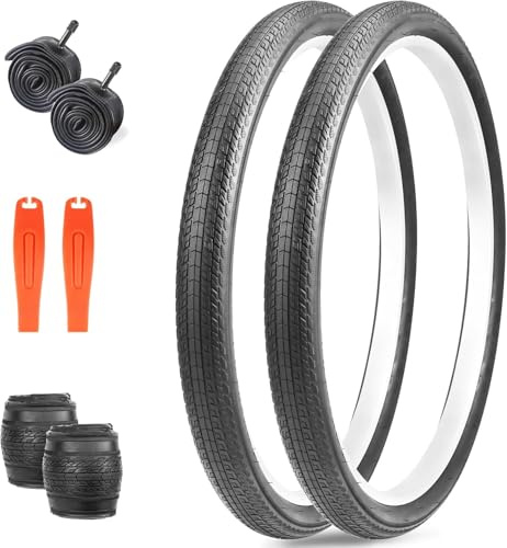 ZUKKA 2er-Pack Faltbarer 20/24/26 Zoll Reifen 20/24/26x1.75 Fahrrad Mantel | Ersatzreifen Klappbarer für Fahrrad,MTB Mountain Ersatz für Mountainbike Kinderfahrrad,Crusier Bike,Commuter Bike