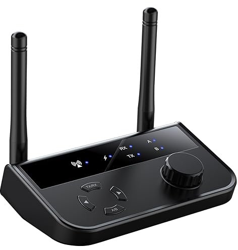 Adattatore Ricevitore Trasmettitore Audio 5.3 Nero Abs Wireless
