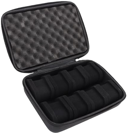 YIGZYCN Estuche de transporte para reloj inteligente, caja de almacenamiento de 8 ranuras, a prueba de golpes, organizador de joyas portátil, solución para coleccionistas y entusiastas