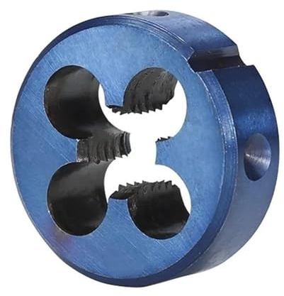 1-teiliges Linksgewinde-Schneideisen, M3 bis M18, blau beschichtetes Metalllegierungswerkzeug for die Präzisionsmetallbearbeitung(M6x1)