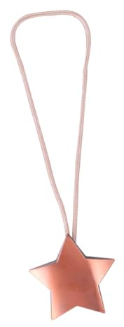 DECOMELODY Fermatende Magnetici a Stella in Lega, Fibbia Magnetica per Tende e Drappeggi, Senza Foratura, Decorazione Elegante per Casa e Ufficio, Facile da Usare, Regalo Funzionale