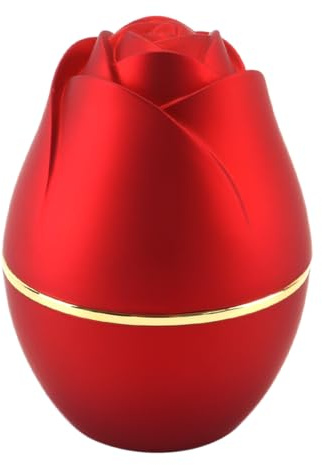 ACOLY Scatola regalo per gioielli con luce, scatola per anelli con design a rosa, per matrimonio, fidanzamento, anniversario (rosso)