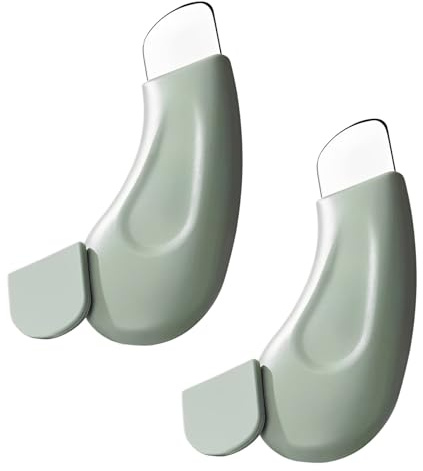 MNYXIS 2 Pcs Rimuovi Punti Neri in Silicone - Estrattore per Punti Neri Naso e Viso, Strumento per la pulizia profonda dei punti neri, Pulizia Profonda e Sicura, Spatola per Cura della Pelle