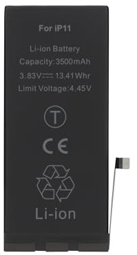 Batterie Haute Capacité Compatible pour iPhone 11/11 Pro/11 Pro Max – Kit de Réparation Batterie – Qualité Premium – Outils Inclus (iPhone 11 | 3500mAh)