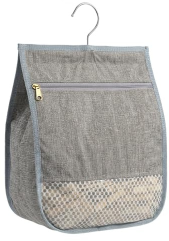 Peg Bags For Washing Line With Hanger Waterproof Clothes Peg Holder, Grey
