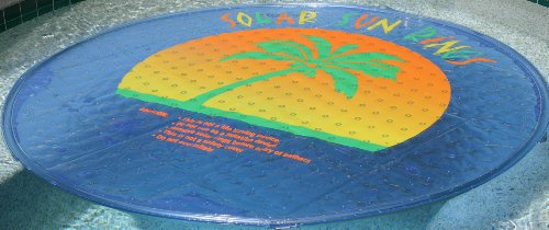 Solar Sun Rings Solar-Pool-Durchlauferhitzer mit Palmenmuster, mit Ankern