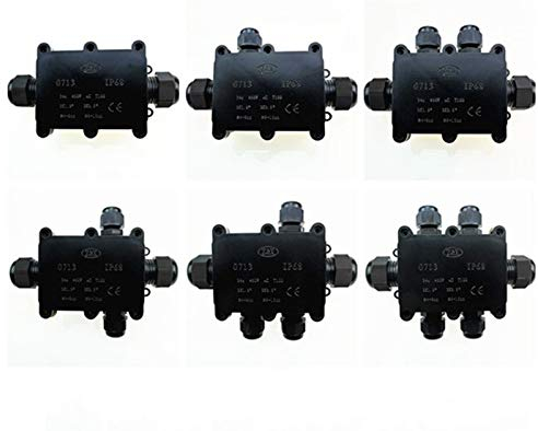 BE-TOOL - IP68 Wasserdichte elektrische Anschlussdose für Außenbeleuchtung - schwarz