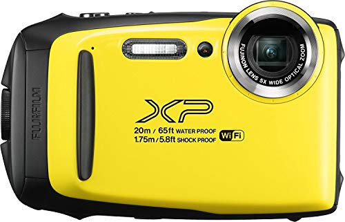 Fujifilm FinePix XP130 Digital Camera- Yellow 16.4MP with 5X Optical Zoom, 1080P Full HD Video, Motion Panorama 360, Wi-Fi, Waterproof/Shockproof (Renewed)