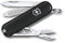 Victorinox Classic SD Mini Swiss Army Knife, Camping Pocket Knives, 7 Functions, Blade, Keyring, Black