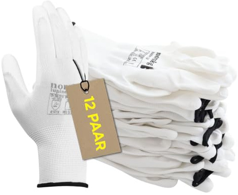 norskog Lupine Arbeitshandschuhe Lederhandschuhe Herren Handschuhe Schutzhandschuhe Gartenhandschuhe Montagehandschuhe Bauhandschuhe Lagerhaus Garten Baustelle 12 Paare Gr.8