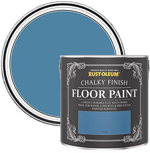 Rust-Oleum Blue Scratch-Proof Floor Paint in Matt Finish - Cerulean 2.5L