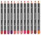 Juego de lápices delineadores de labios mate - 12 colores surtidos Maquillaje de labios natural Lápices suaves Impermeables y delineadores de labios de terciopelo de larga duración (04)