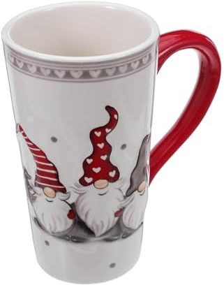 Angoily 1stk Weihnachts Milch Becher Espressotassen Aus Keramik Weihnachten Henkeltasse Bierkrug Aus Keramik Müslibecher Aus Kaffeetasse Und Untertasse Gnom-tassen Wasser Haushalt Geschirr