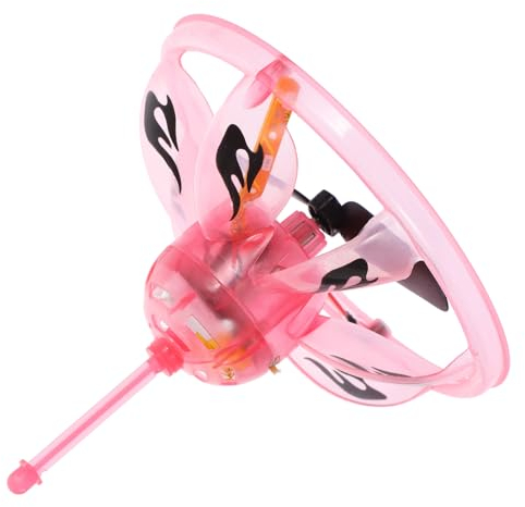 Abaodam Mini Soucoupe Volante à Capteur pour Garçon Et Filles, Taille Compacte 13,9 x 13,1 x 8 Cm, Plastique Résistant avec Lumières LED, Vol Automatique Induit à La Main, Jouet pour Intérieur