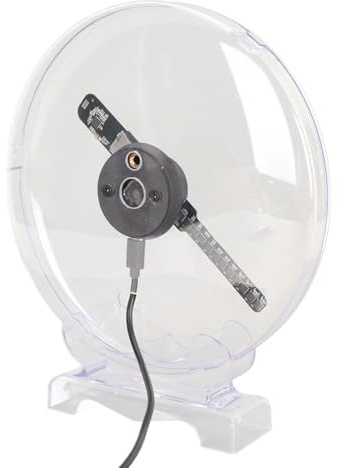 Sxhlseller 3D Hologramm Lüfter, WiFi Projektor 1080 X 160, 3D Hologramm Projektor, Werbedisplay mit 80 LED Lichtperlen, 3D Werbeplayer für Halloween, Geschäftsschilder, Geschäft, Bar