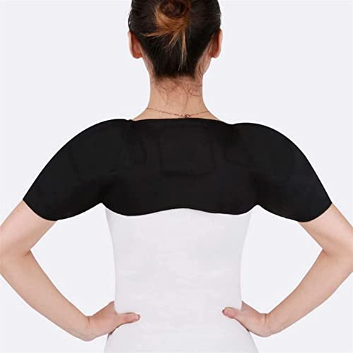 Schulterbandage zur Schmerzlinderung, selbstheizendes Schulterpolster für Damen und Herren, magnetisch, doppelte Schulterstütze, Schutz, Wärmerbandage