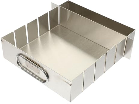 Stampo per Torrone e Torta in Acciaio Inox Argentato | Superficie Liscia Antiaderente, per Caramelle e Dolci, Uso Domestico e Pasticceria