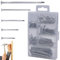 Clous en Acier,280pcs Clous de Meubles,Clous en Acier Galvanisé,Clous Muraux,Clous à Tête Plate Galvanisé,Clous de Meubles Décoratifs,pour Bois Béton Bricolage Accrochag
