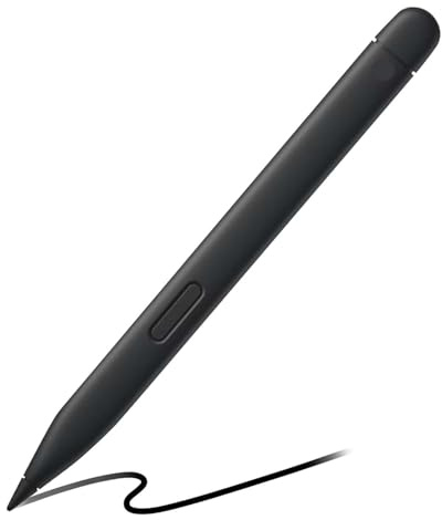 Stylet fin avec Tail Easer compatible avec Microsoft Surface Slim Pen 2 pour Surface Pro 10/9/8/X, Surface Slim Pen pour Surface Laptop Studio 1/2/3 Surface Laptop Studio Slim Pen pour Surface Duo