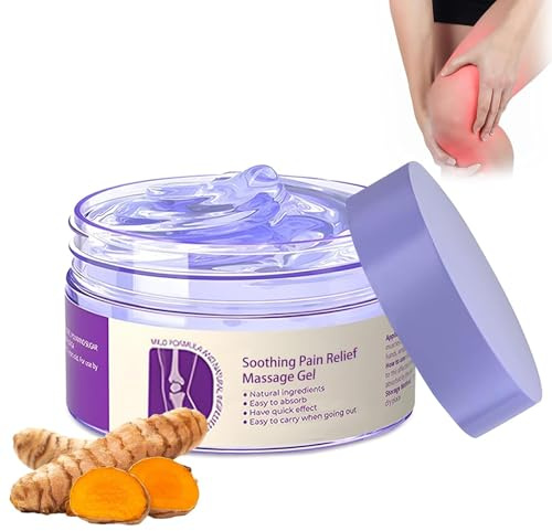 Kresin Joint Pain Gel, 100g Massage Purple Gel for Joint Activities Throughout The Body, Soothes Knees, Lumbar, Neck, Hands, and Feet