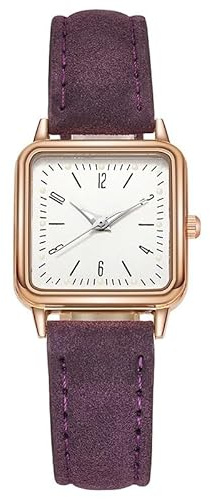 Digital klocka kvinnor läder handled vardaglig kvartsur analog armbandsur kreativ elegant söt damklockor, H, En storlek