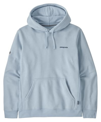 Patagonia Fitz Roy Icon Uprisal - Felpa con Cappuccio S, Colore: Blu