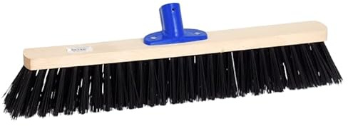 pokm toolsmarket - Straßenbesen 50cm PVC-Borsten, Kehrbesen Saalbesen Besen ohne Stiel, Terassebesen für Straßen, Draußen & Garten