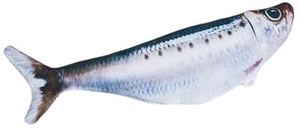 Yulokdwi Katzenfisch Spielzeug,150mAh Zappelnder Fisch Katzen Spielzeug,Interaktiv Jagdspiel Mit Waschbarer Hülle | Zur Bewegung Und Gegen Langeweile