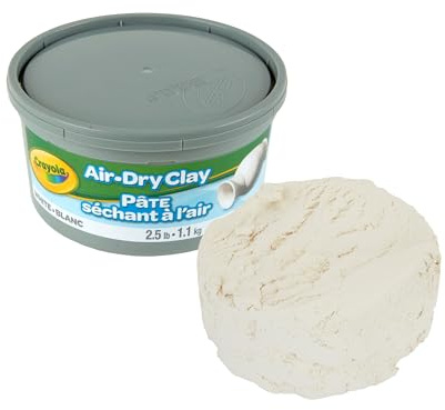 White Crayola Air Dry Clay 2.5 Pound Tub 57-5050