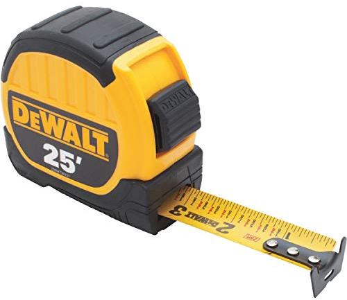 DEWALT DWHT36107 Cinta métrica pies, Amarillo, 25-Foot