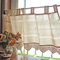 Visillo Slivercolor pequeña cortina corta para cocina, cafetería o restaurante, de media ventana para decorar la casa