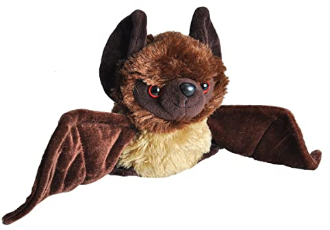 Wild Republic 21275 Hug 'ems Plüschtier, Kuscheltier, Fledermaus 18 Cm