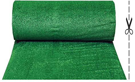 OLIVO.Shop Grass Green Erba Sintetica per Giardini e terrazze, Prato Sintetico 7 mm drenante, Manto erboso Artificiale a Rotoli 2 Mt x 5 Metri Lineari.