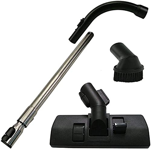 Maxorado Staubsauger-Rohr Staubsaugerdüse Kombidüse Set Handgriff Staubpinsel kompatibel mit Miele Staubsauger S 8310 S8310 8390 S8390 EcoSilence 8340 S8340 S8 Ecoline Parquet XL Lotosweiß