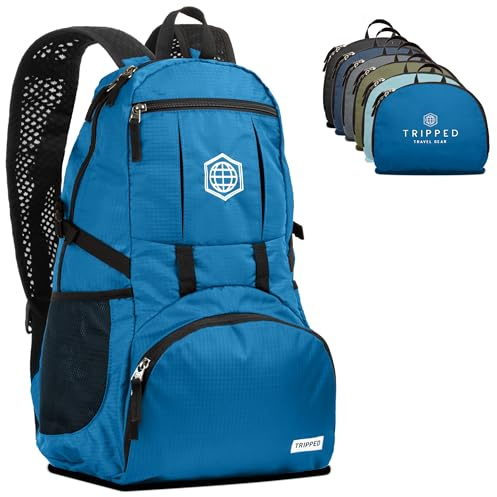 Reiserucksack - verstaubarer, leichter Tagesrucksack zum Wandern, Fitnessstudio und Flugzeug